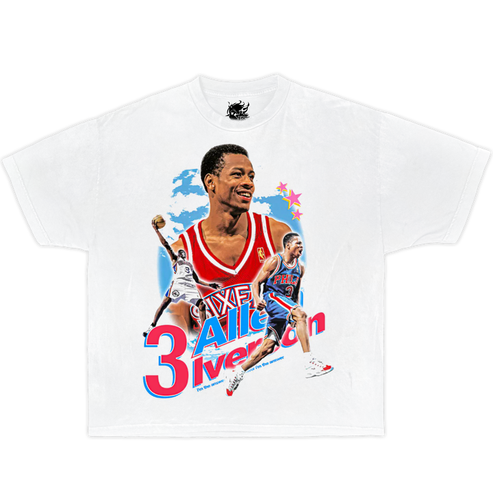 AI Iverson Philly Boxy Vintage Shirt Streetwear Y2K Graphic Basketball Tees Neniom