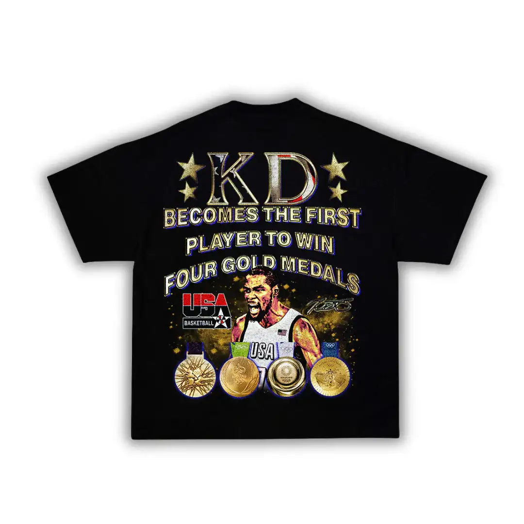 Easy Money KD Durant Boxy Vintage Graphic Basketball Tee Streetwear Y2K Neniom