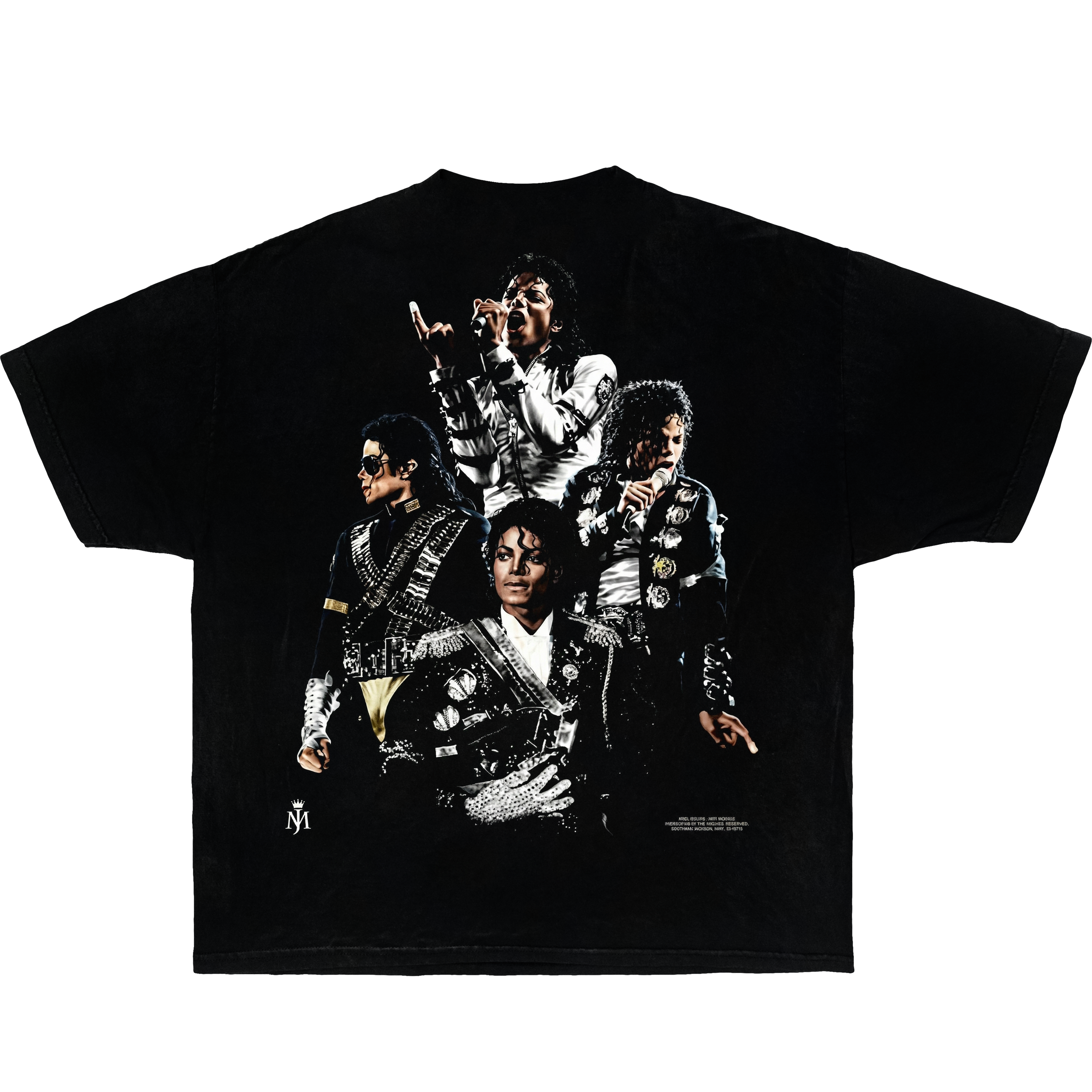 Michael Jackson King of Pop Shirt Vintage Boxy Tee Streetwear Y2K Oversized Graphic - Neniom