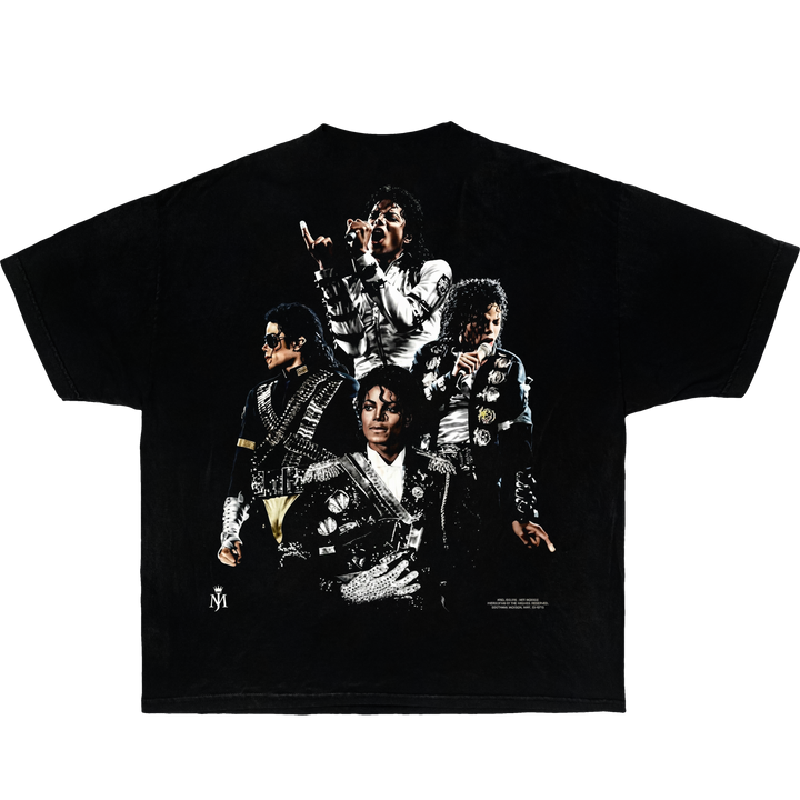 Michael Jackson King of Pop Shirt Vintage Boxy Tee Streetwear Y2K Oversized Graphic - Neniom
