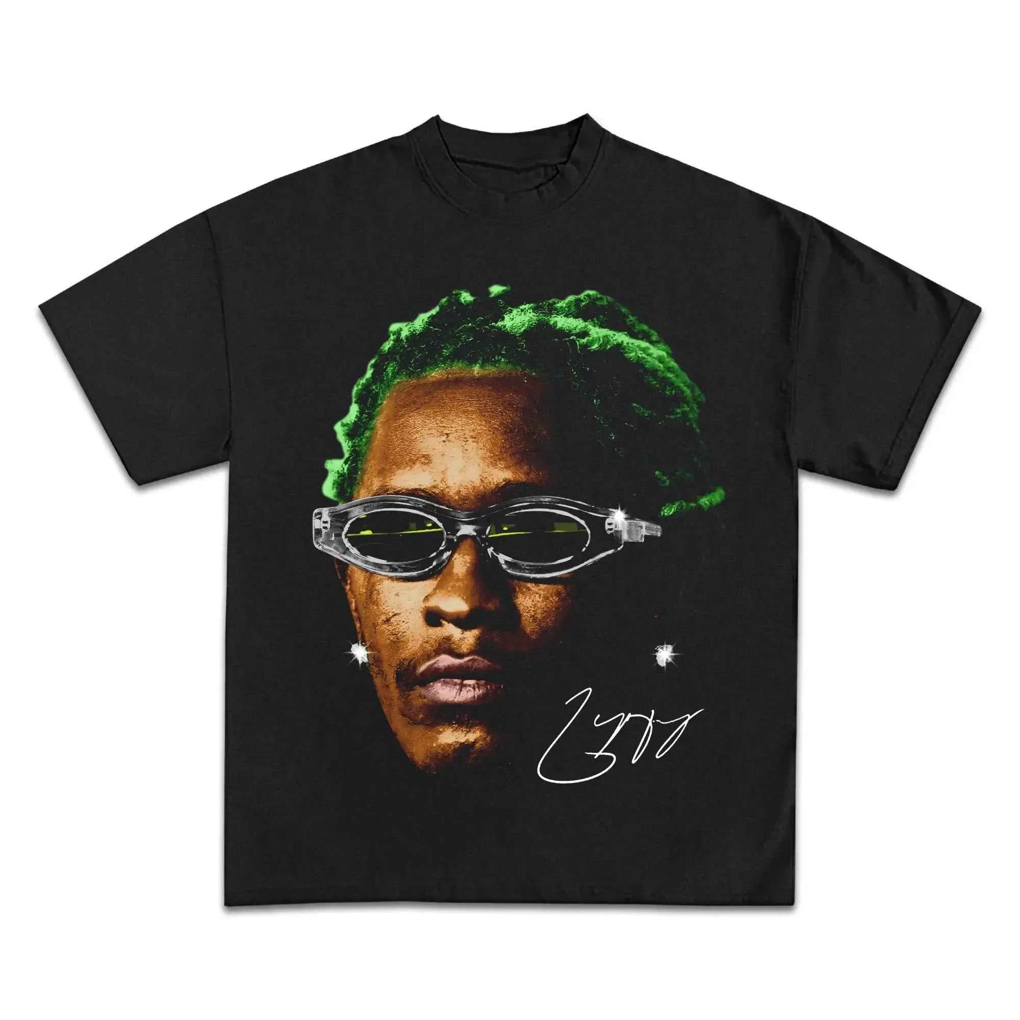 Yung Thug Thugger Rapper Boxy Vintage Shirt Streetwear Oversized Graphic Rap Tees Y2K