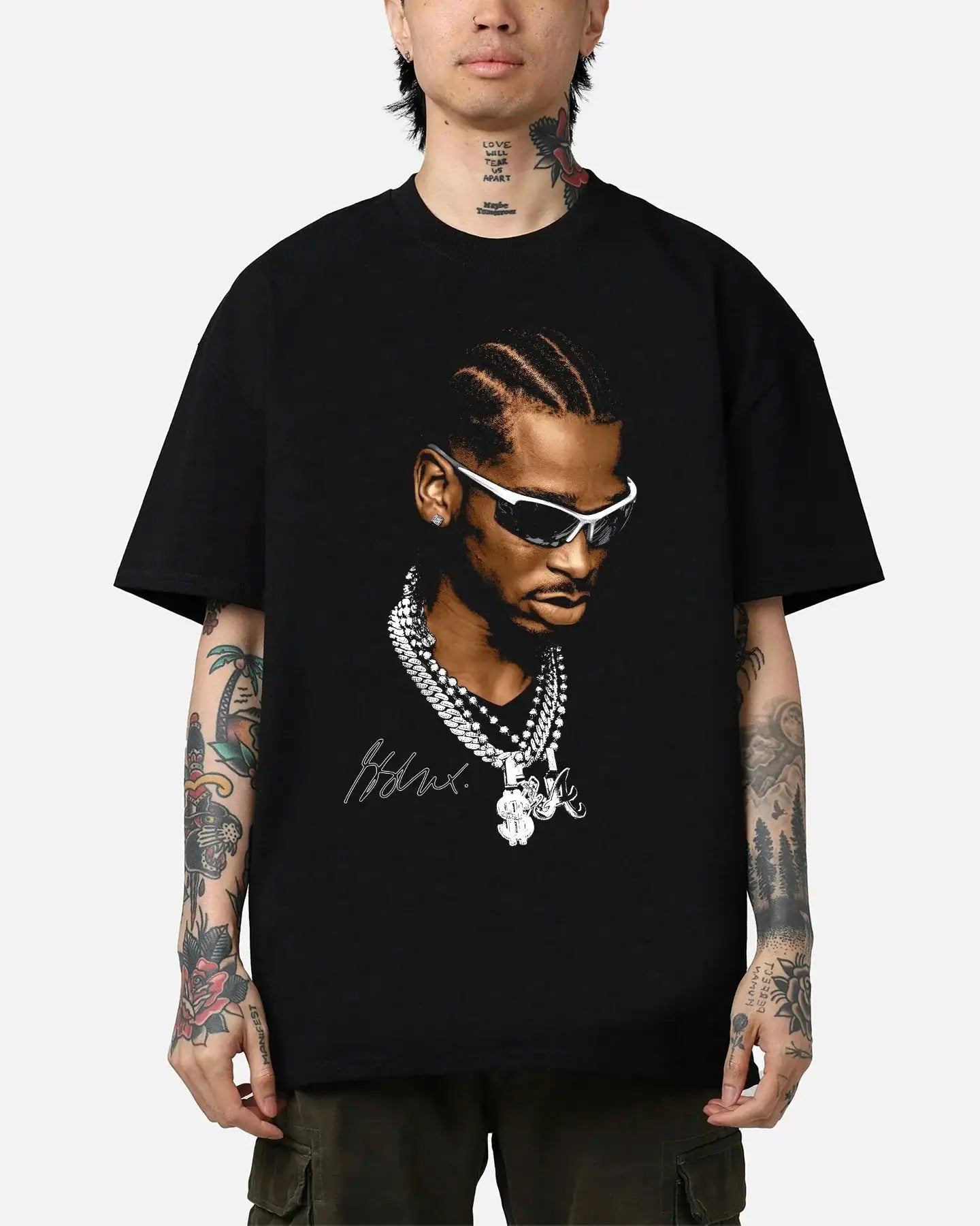 SHAI GILGEOUS-ALEXANDER Iced Graphic Boxy Vintage Shirt Streetwear Y2K Oversized Retro Unisex Neniom