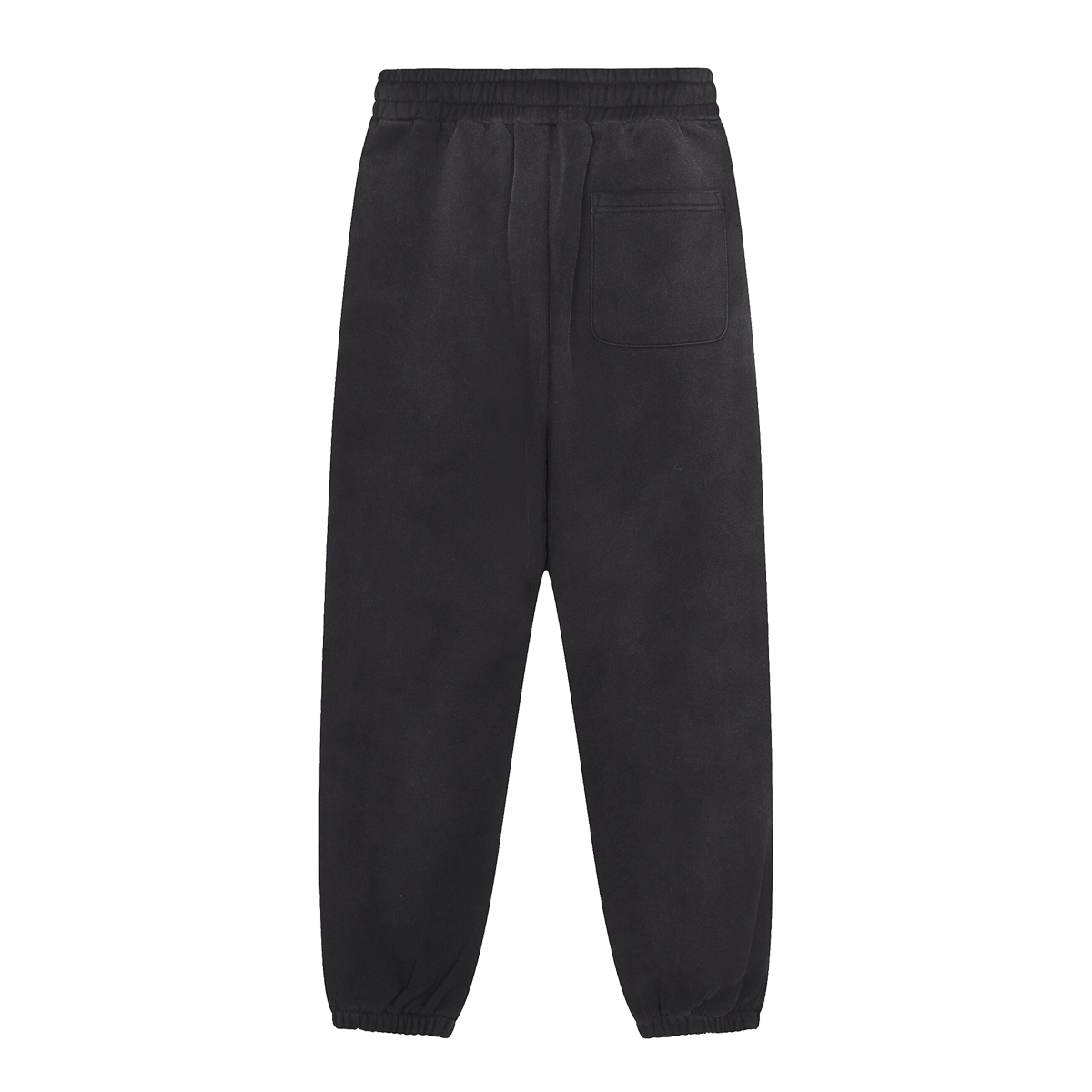 Eclipse Black Tracksuit Contrast-Stitched Fleece Jogger Sweatpants Streetwear Y2K