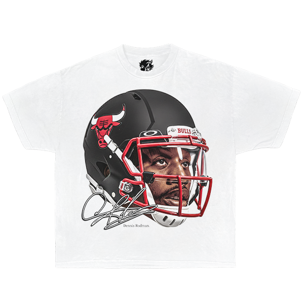 Halloween Dennis Rodman Bulls Football Boxy Vintage Shirt Oversized Streetwear Y2K Graphic Basketball Tees
