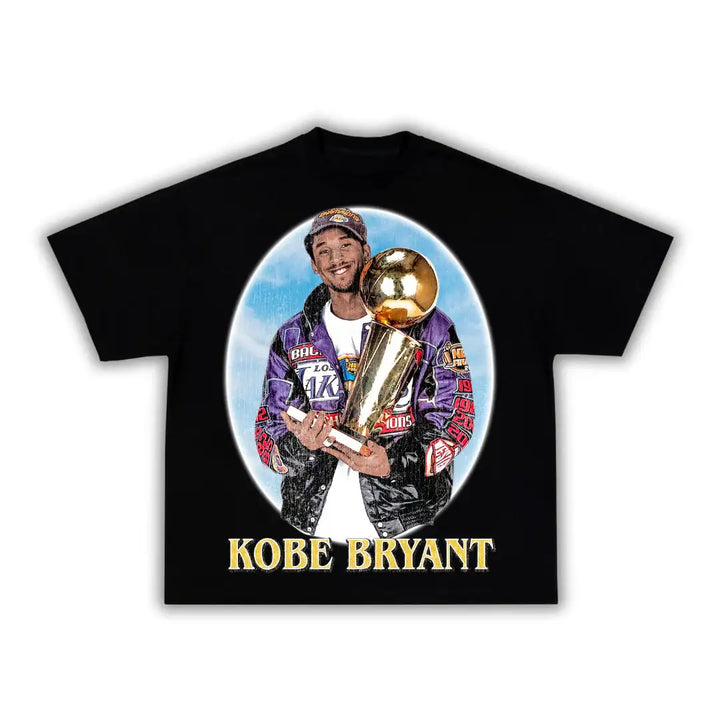 Mamba Forever Kobe Boxy Vintage Shirt Graphic Basketball Tee Streetwear Y2K Neniom