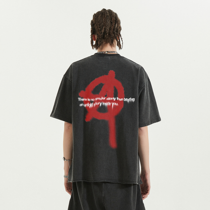 Agony Garment-Dyed Boxy Shirt Streetwear Y2K