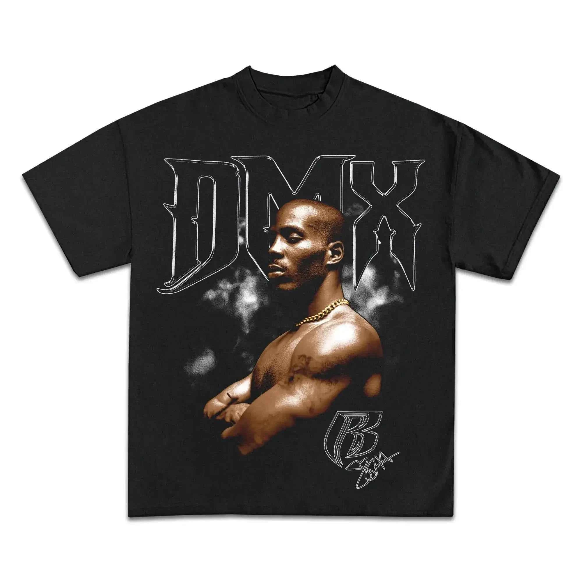 DMX Boxy Vintage Shirt Graphic Hip Hop Rap Oversized Fashion Tee Streetwear Y2K
