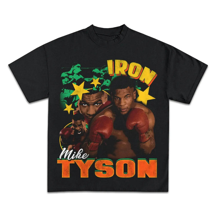 MIKE TYSON KID DYNAMITE Boxy Shirt Vintage Boxer Oversized Retro Unisex Tee Streetwear Y2K Neniom