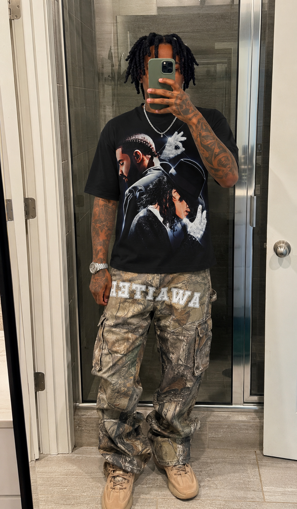 Drake & Michael Jackson Boxy Shirt Vintage Streetwear Oversized Artist Graphic Tee