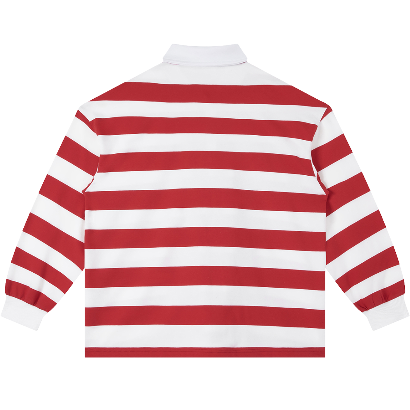 Friends Change, Money Don't Collared Color Block Stripe Polo Shirt Y2K White / Red / Black - Neniom