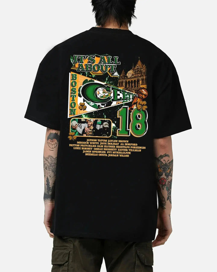 Boston Celtic Championship Boxy Shirt Vintage Basketball Tee Streetwear Y2K Neniom