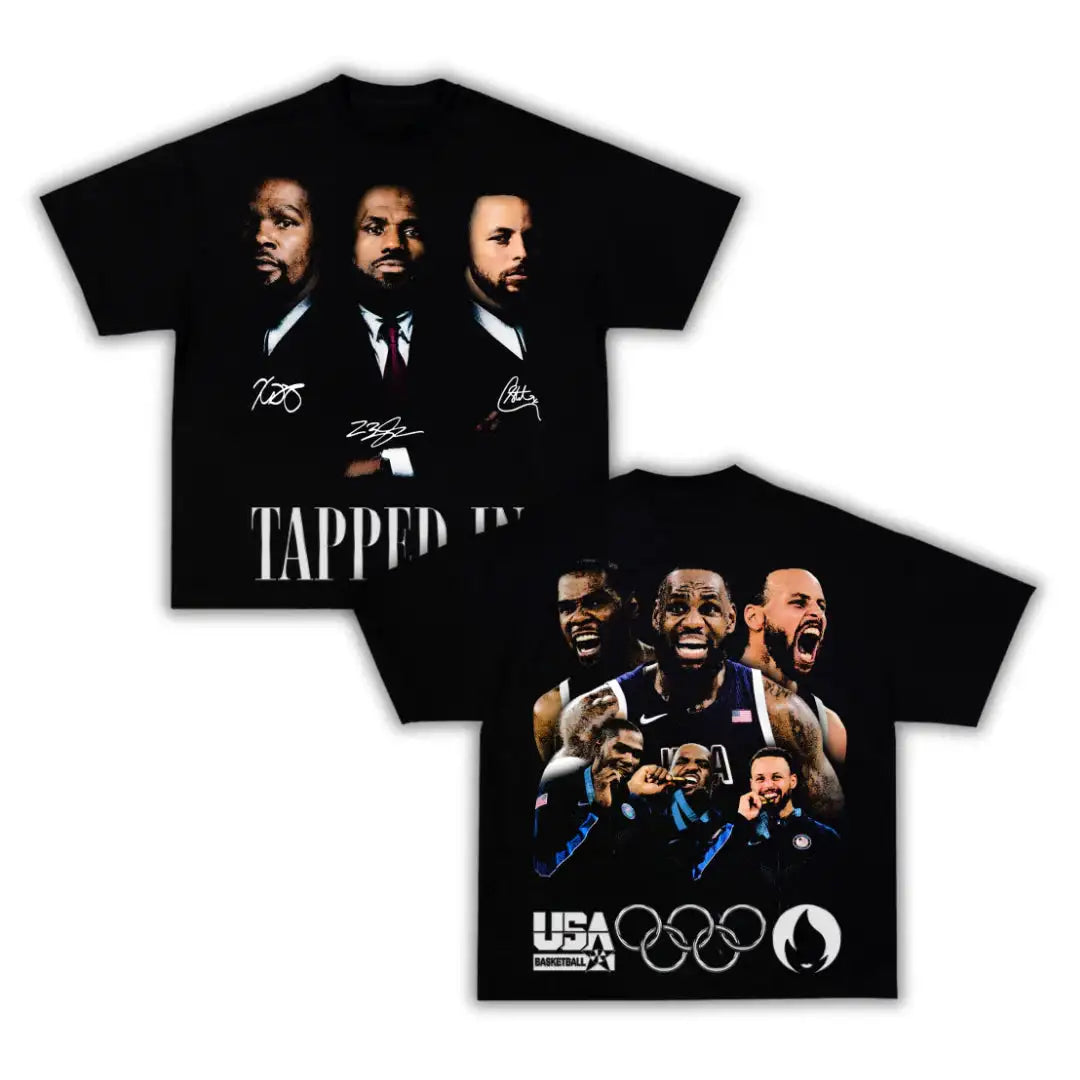 Big Three Team USA Laker Boxy Vintage Tee Shirt Graphic Basketball Streetwear Y2K Neniom