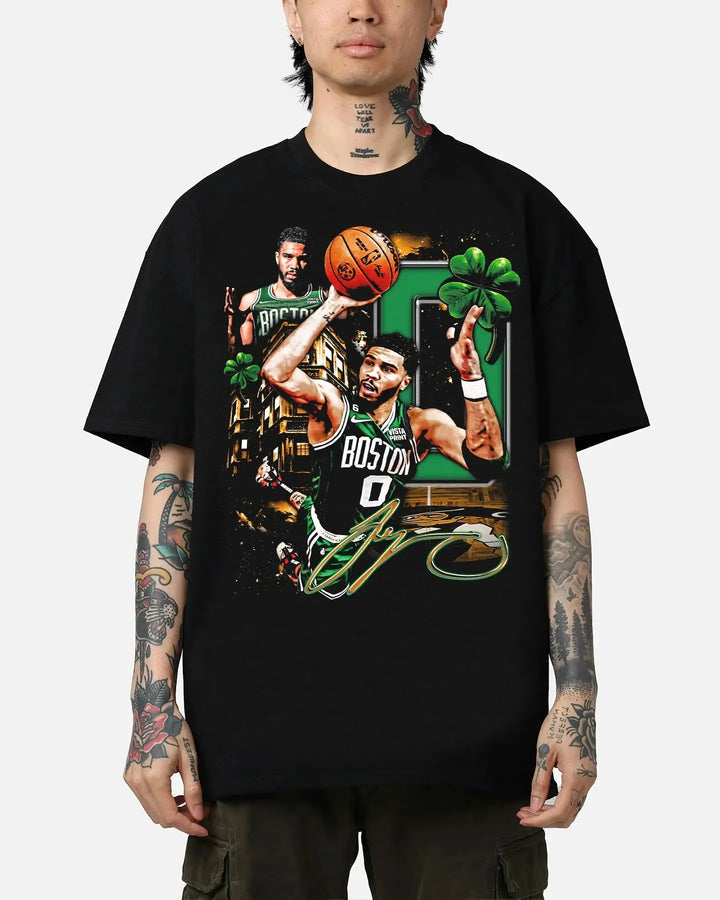 JAYSON TATUM CELTICS Boxy Vintage Shirt Streetwear Y2K Graphic Unisex Basketball Tees Neniom