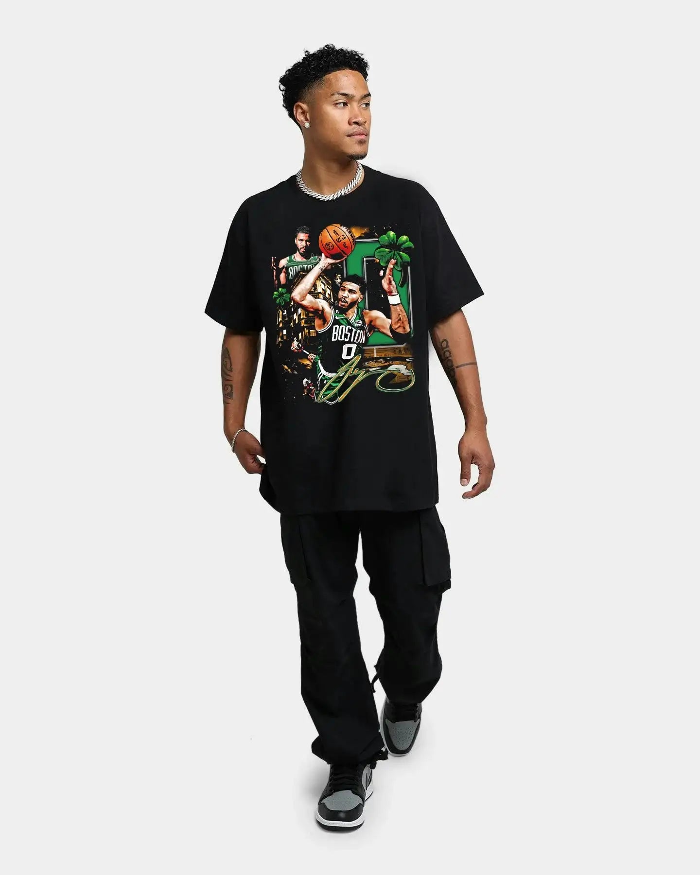 JAYSON TATUM CELTICS Boxy Vintage Shirt Streetwear Y2K Graphic Unisex Basketball Tees Neniom