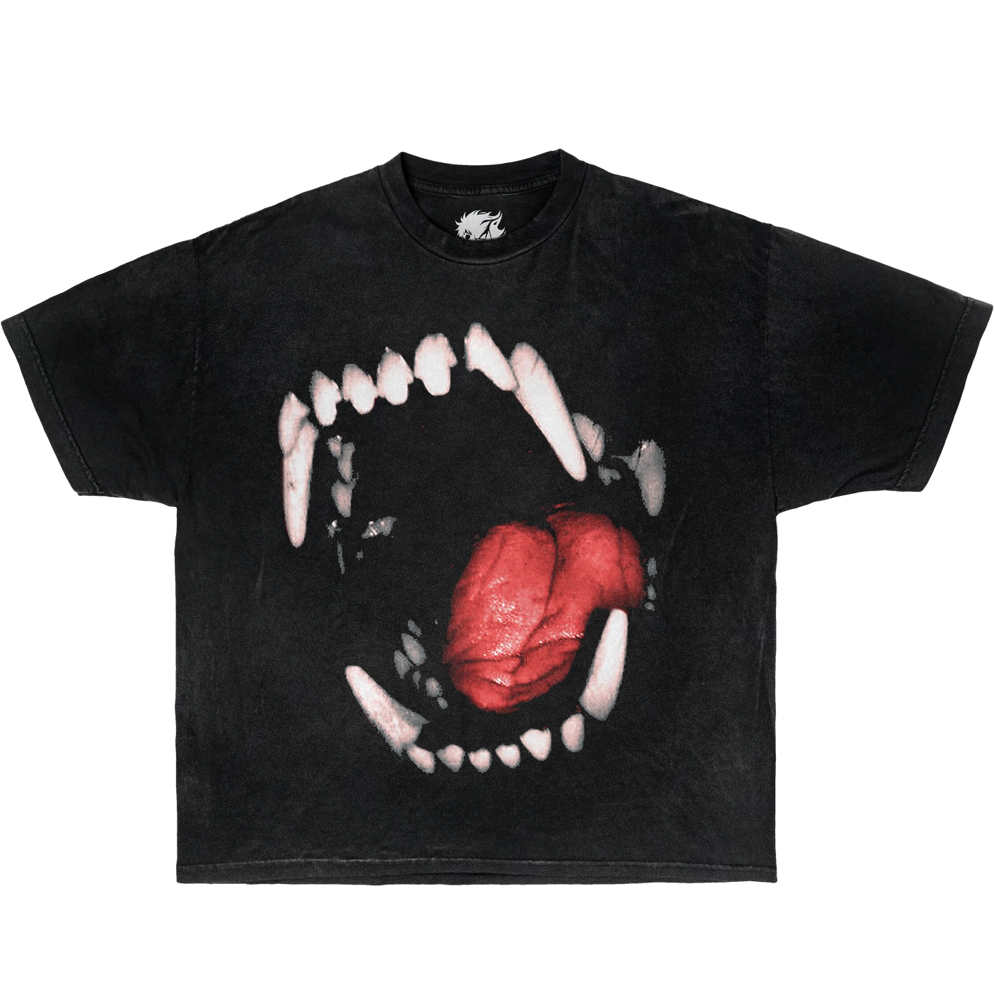 Camiseta cuadrada teñida en prenda Neniom Vicious Dog Bite 2