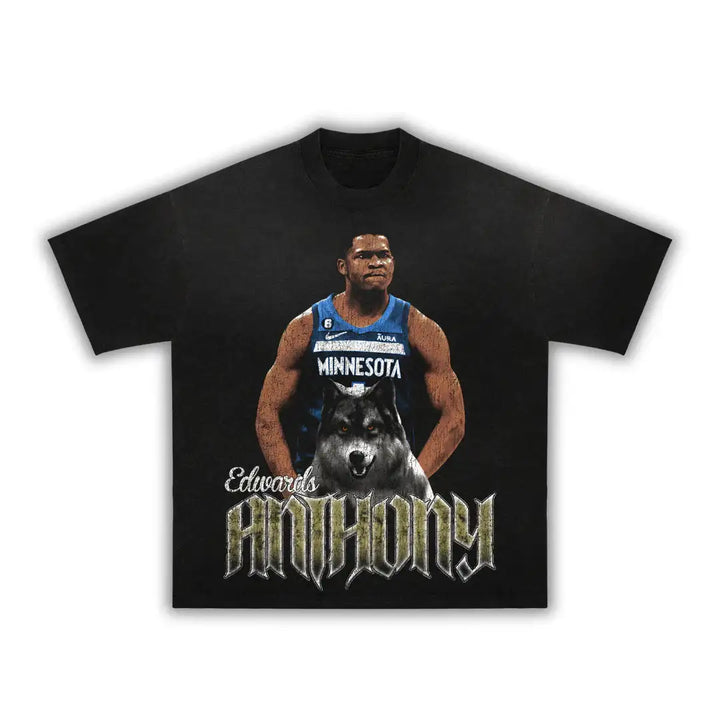 Ant Man Anthony Boxy Vintage Graphic Basketball Tee Streetwear Y2K Neniom