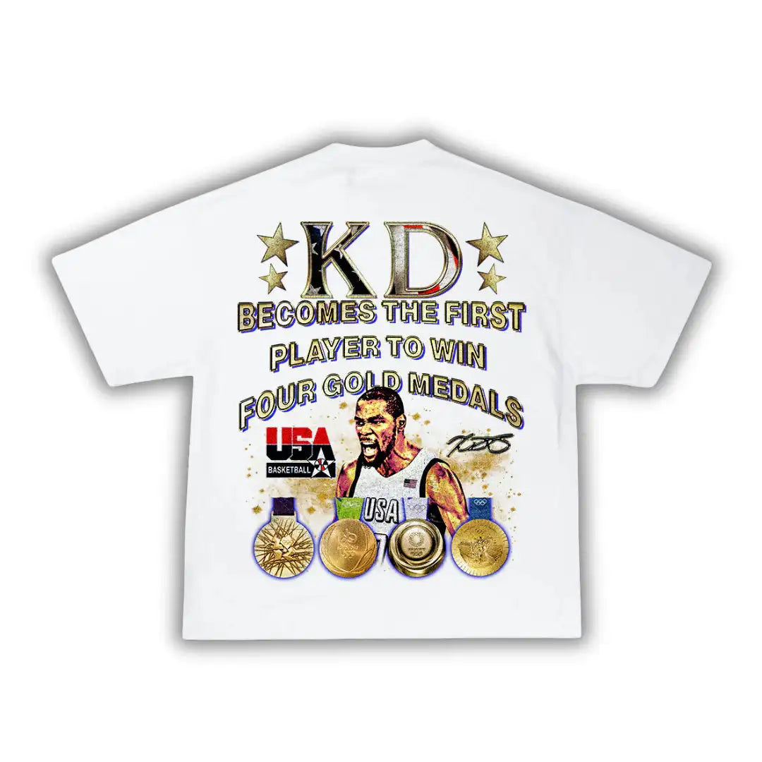 Easy Money KD Durant Boxy Vintage Graphic Basketball Tee Streetwear Y2K Neniom