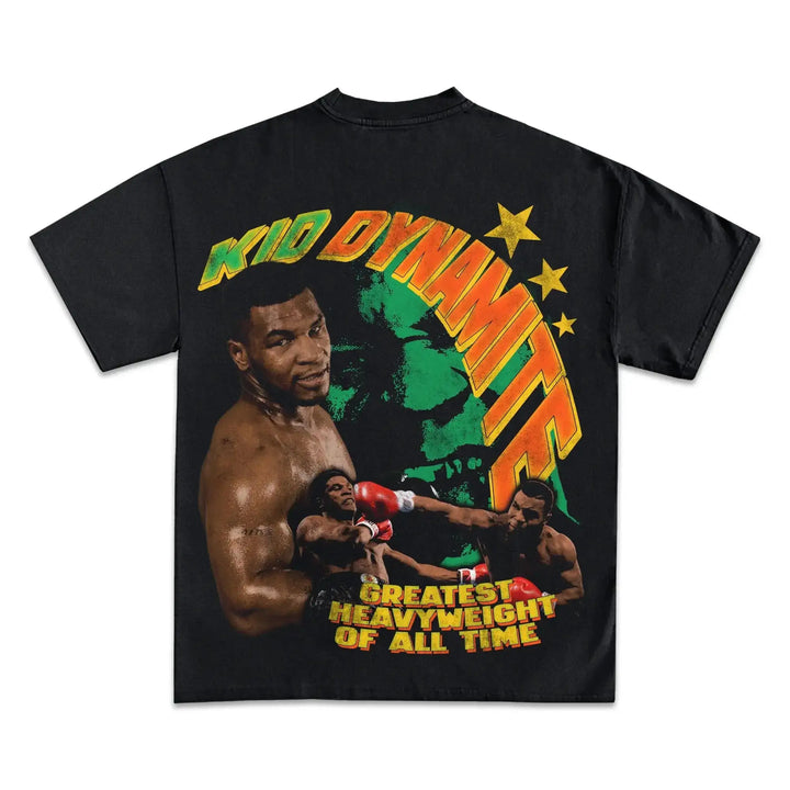 MIKE TYSON KID DYNAMITE Boxy Shirt Vintage Boxer Oversized Retro Unisex Tee Streetwear Y2K Neniom