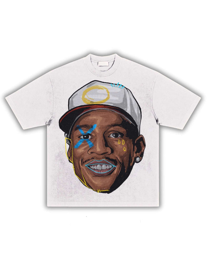 The Answer Iverson Big Head Boxy Vintage Shirt Graphic Basketball Tee Retro Streetwear Y2K Neniom