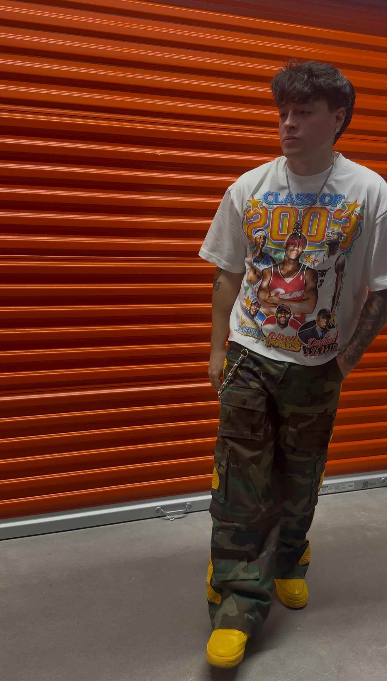 Class of 2003 Draft Vintage Oversized Boxy T-shirt Streetwear Graphic Y2K Basketball Tee