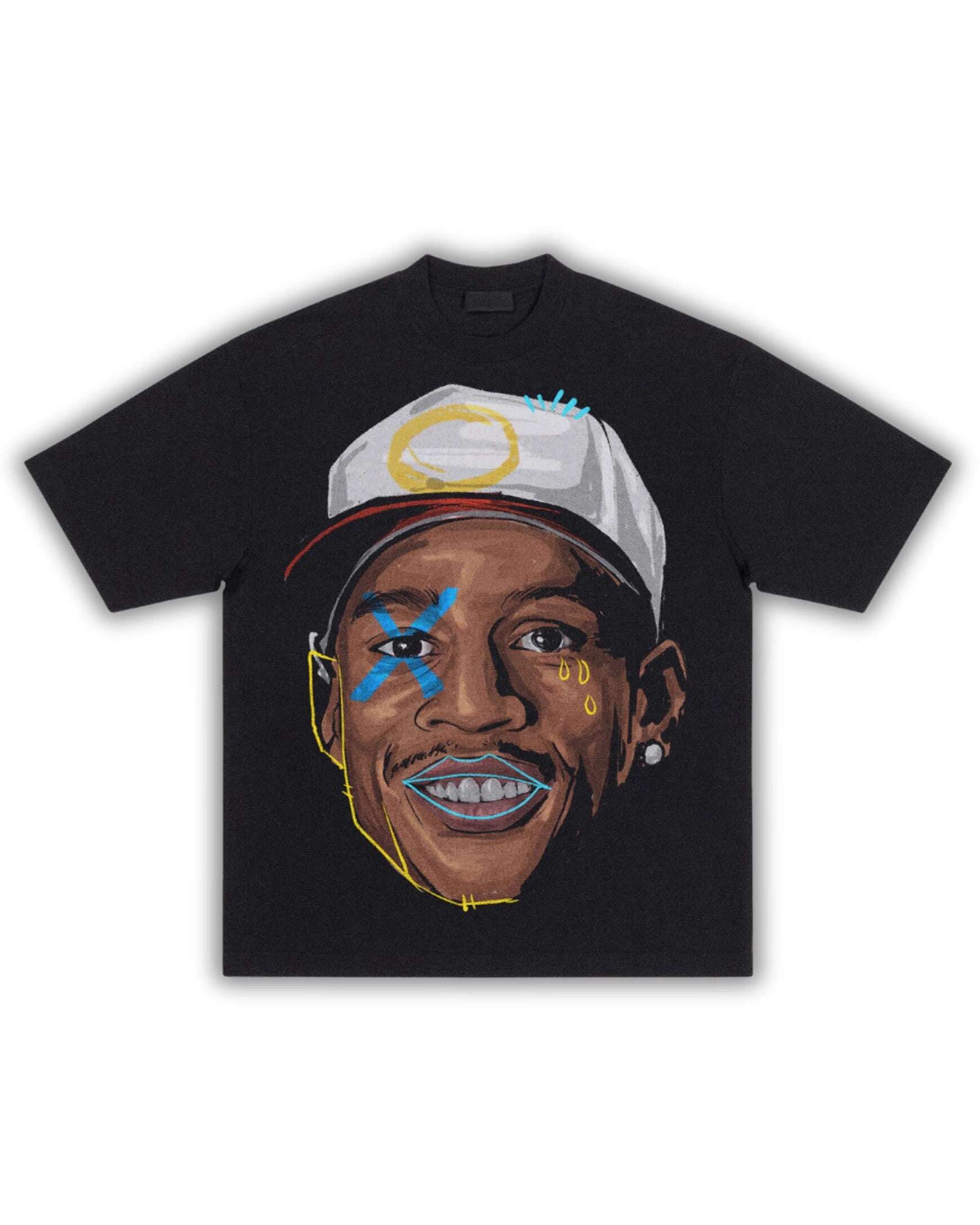 The Answer Iverson Big Head Boxy Vintage Shirt Graphic Basketball Tee Retro Streetwear Y2K Neniom