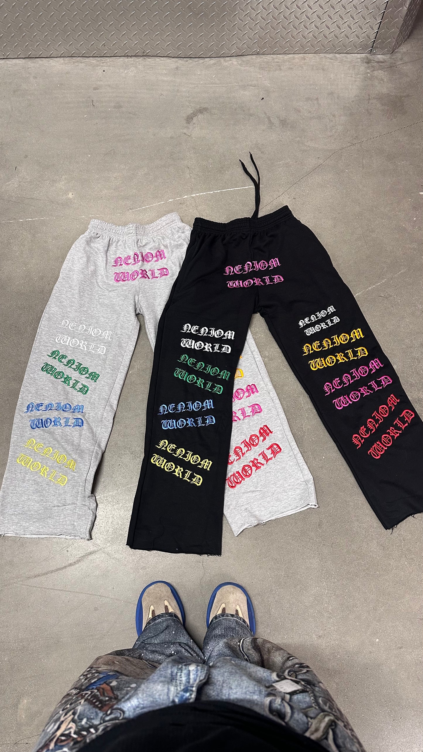 ★ LIMITED ★ Neniom World Baggy Sweatpants Streetwear Y2K Fashion