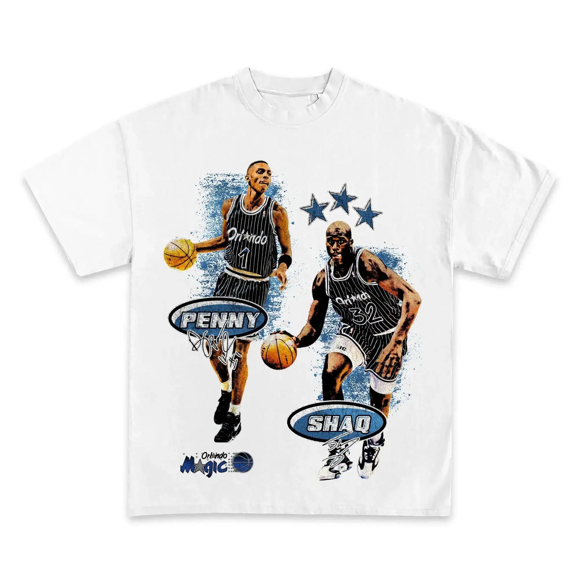 SHAQ AND PENNY "BEST DUO" Boxy Vintage Shirt Basketball Tee Streetwear Y2K Neniom