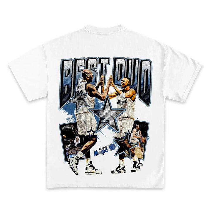 SHAQ AND PENNY "BEST DUO" Boxy Vintage Shirt Basketball Tee Streetwear Y2K Neniom