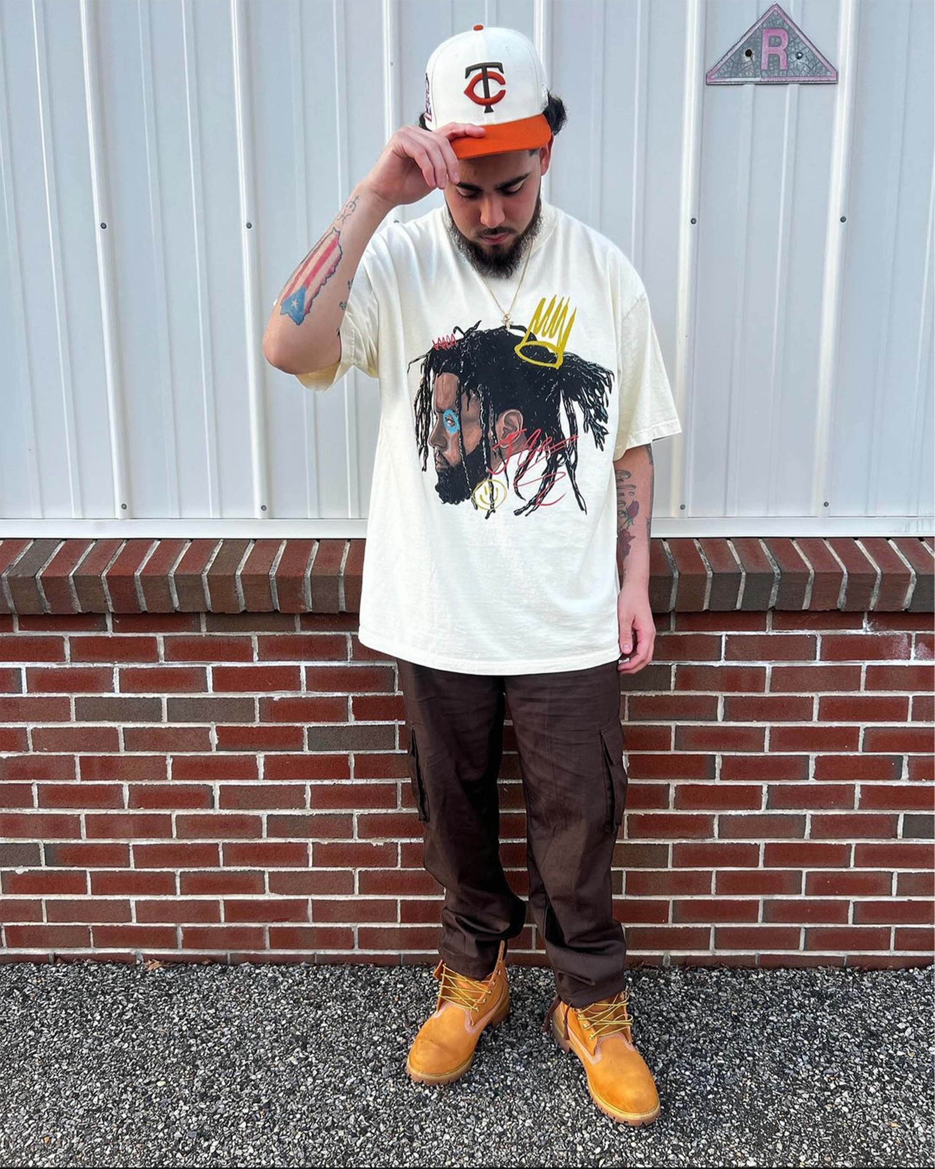 J Cole World Big Head Boxy Vintage Shirt Graphic Rappers Tee Retro Streetwear Y2K Neniom