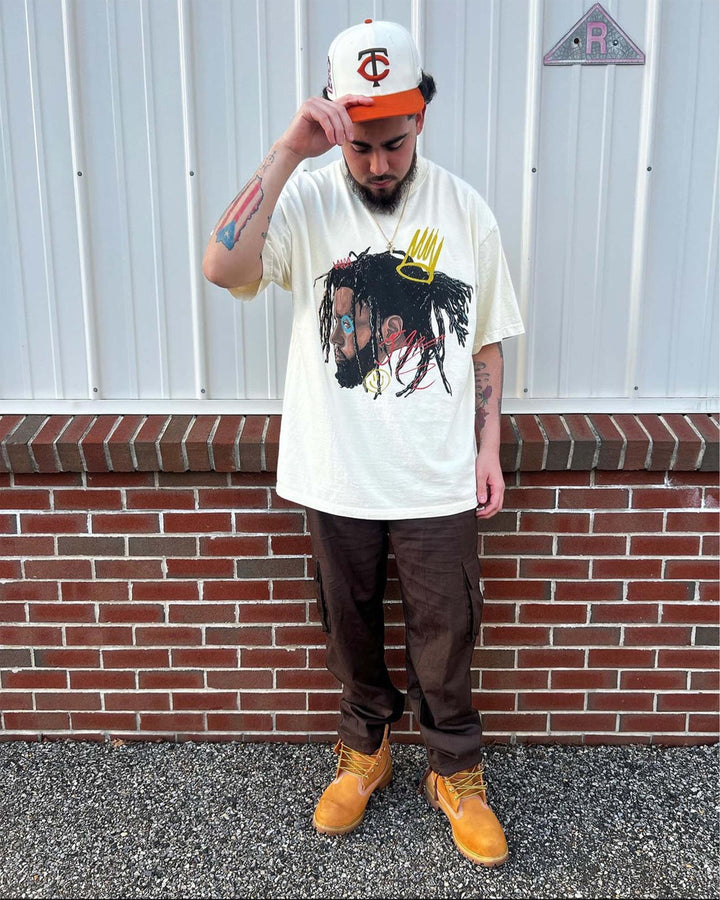 J Cole World Big Head Boxy Vintage Shirt Graphic Rappers Tee Retro Streetwear Y2K Neniom