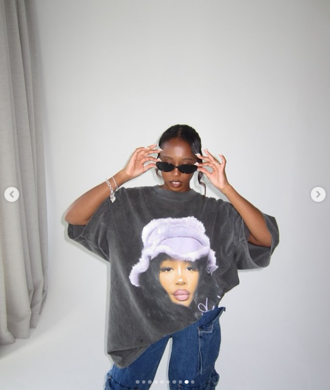 SZA Boxy Vintage Shirt Graphic Artist Music Rap Tees Oversized Streetwear Y2K Neniom