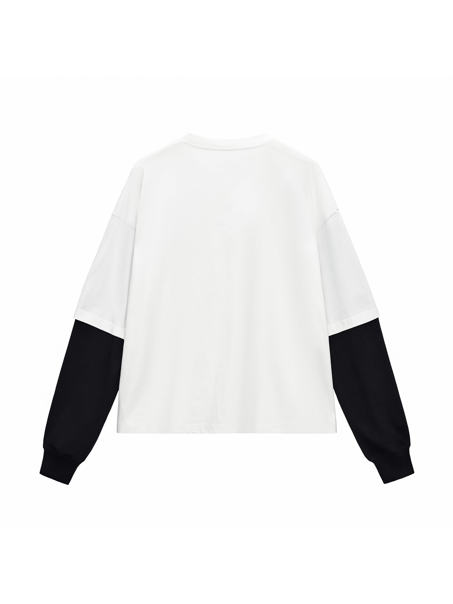 Neniom Olympic Layered Long Sleeve Cotton T-Shirt Streetwear Oversized Y2K Shirt