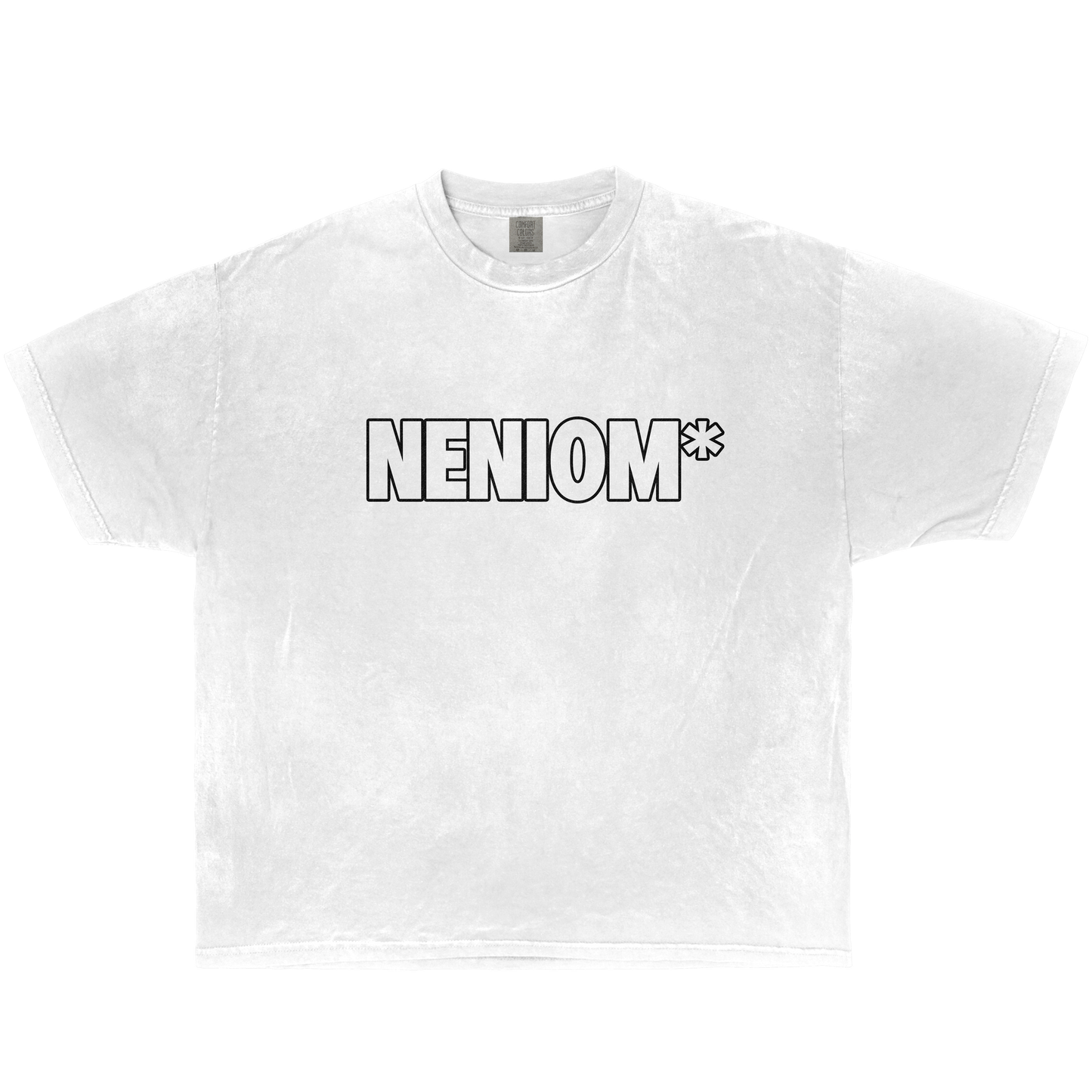 Neniom Text Spider Back Shirt Streetwear Y2K