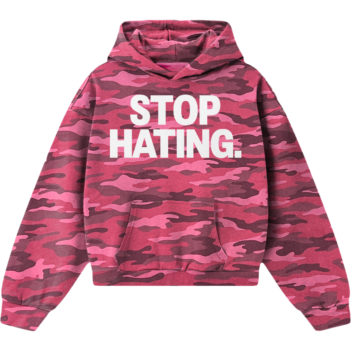 NENIOM "STOP HATING" Rose Camo Heavyweight Hoodie