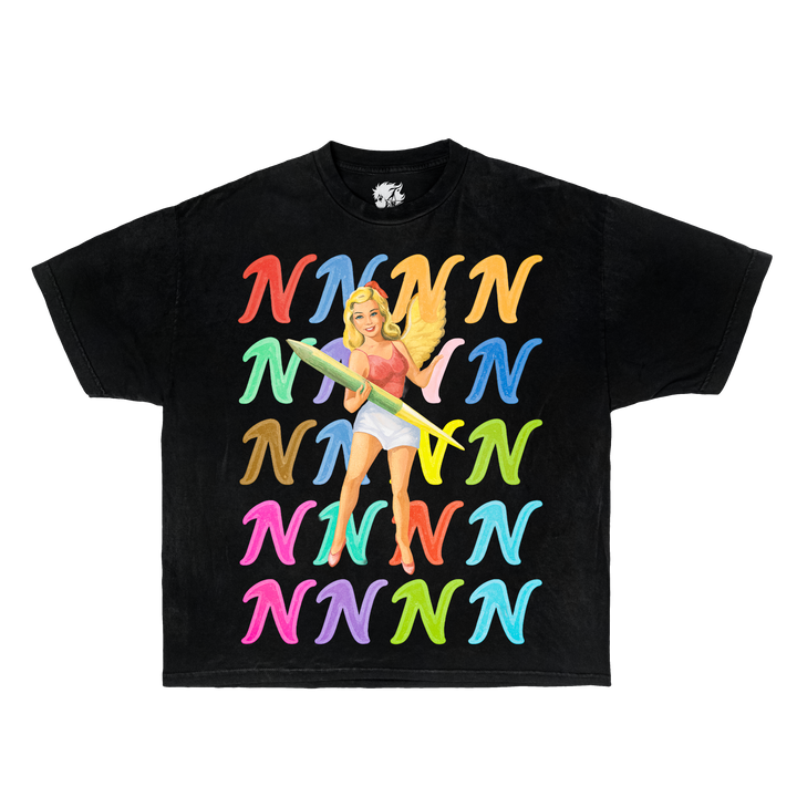 Multicolor Bullet Train Boxy Vintage Shirt Graphic Unisex Tees Oversized Streetwear Y2K