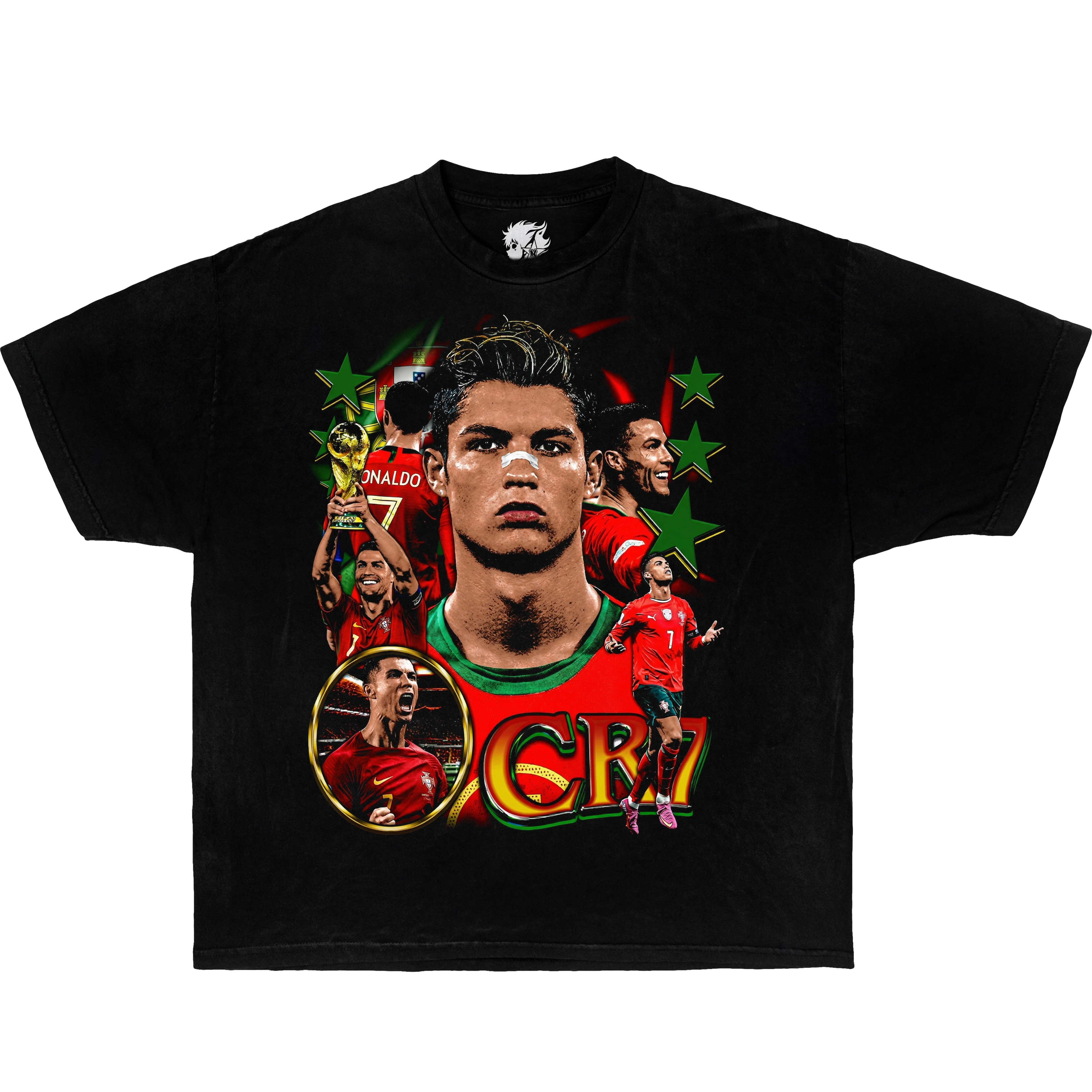 Cristiano Ronaldo CR7 Portugal soccer graphic t shirt football fan tee