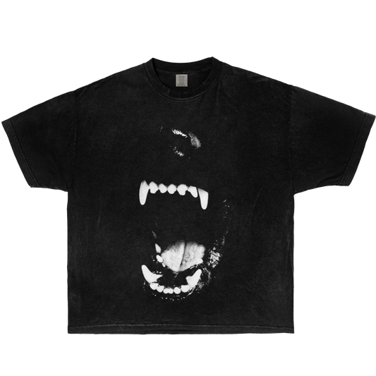 Neniom Vicious Dog Bite Garment-Dyed Boxy Tee Streetwear Y2K