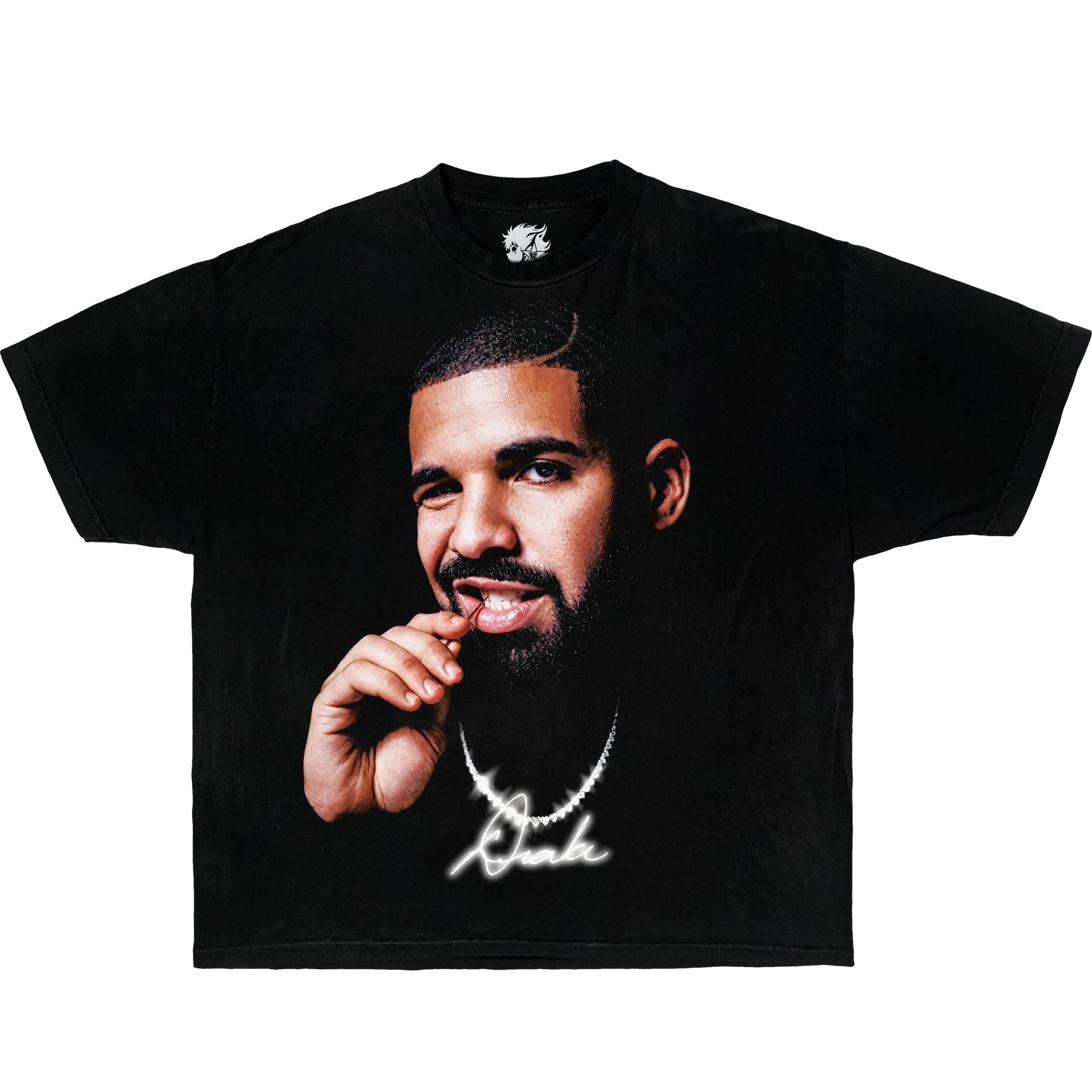 Drake Portrait Rap Graphic T Shirt Vintage Y2K Oversized Boxy Retro Tee