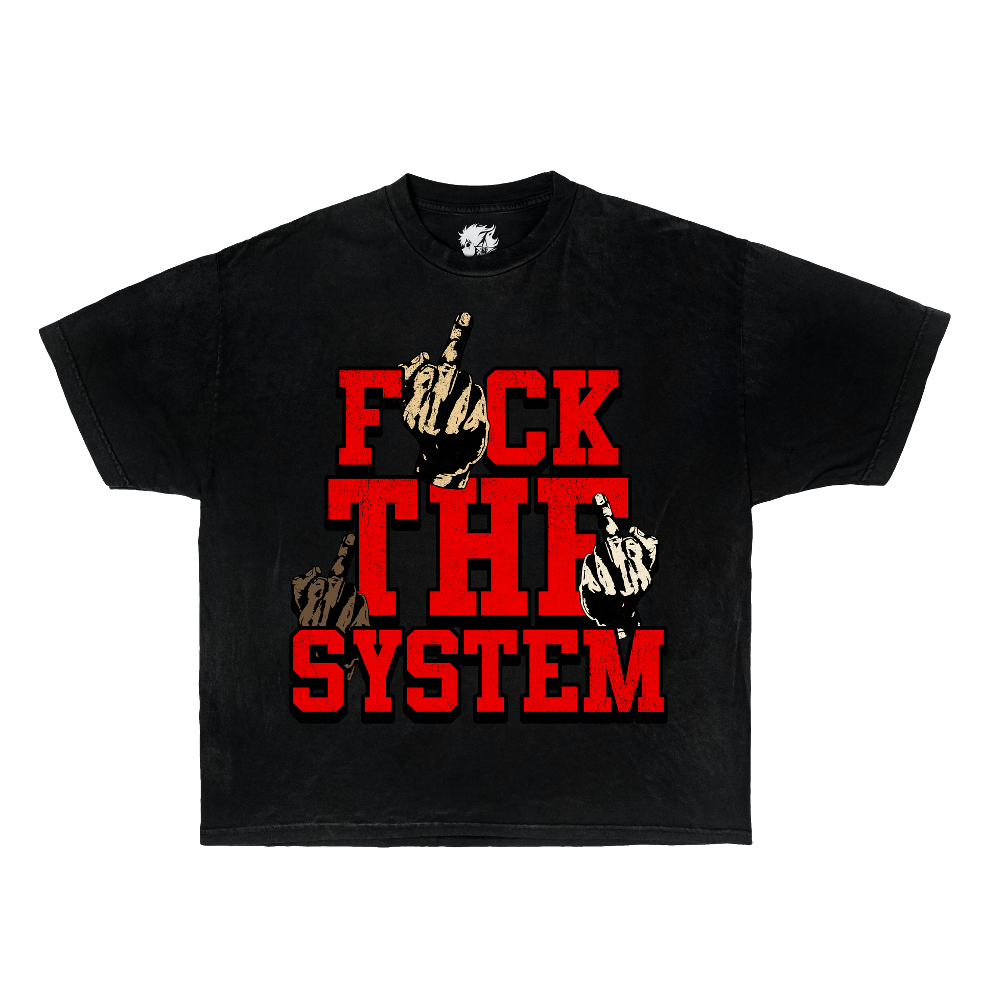edgy streetwear oversized tee

unisex streetwear statement shirt

punk inspired graphic tee
