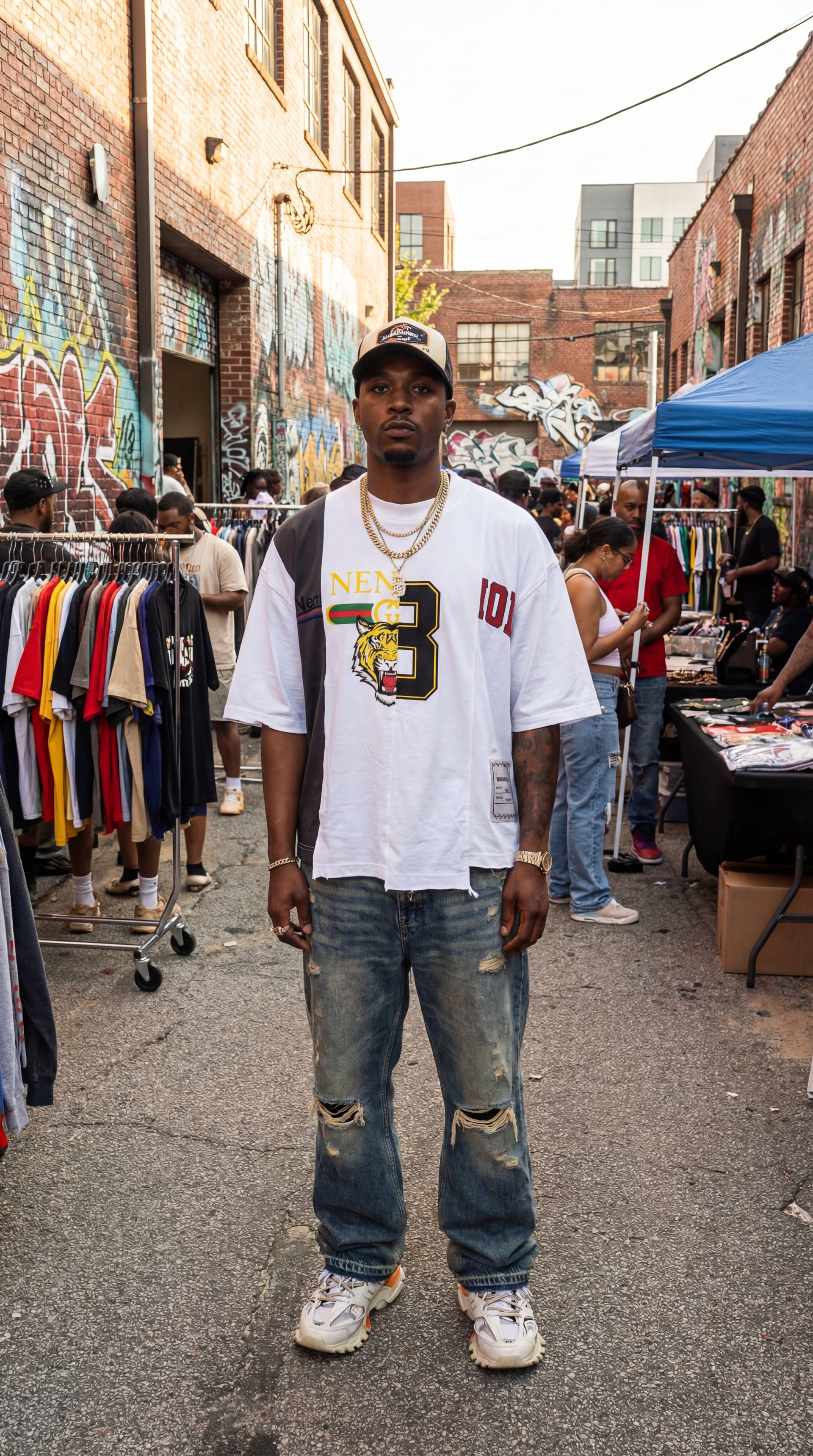 ★ LIMITED★ F*CK DESIGNERS UNEVEN SHIRT STREETWEAR OVERSIZED UNISEX Y2K