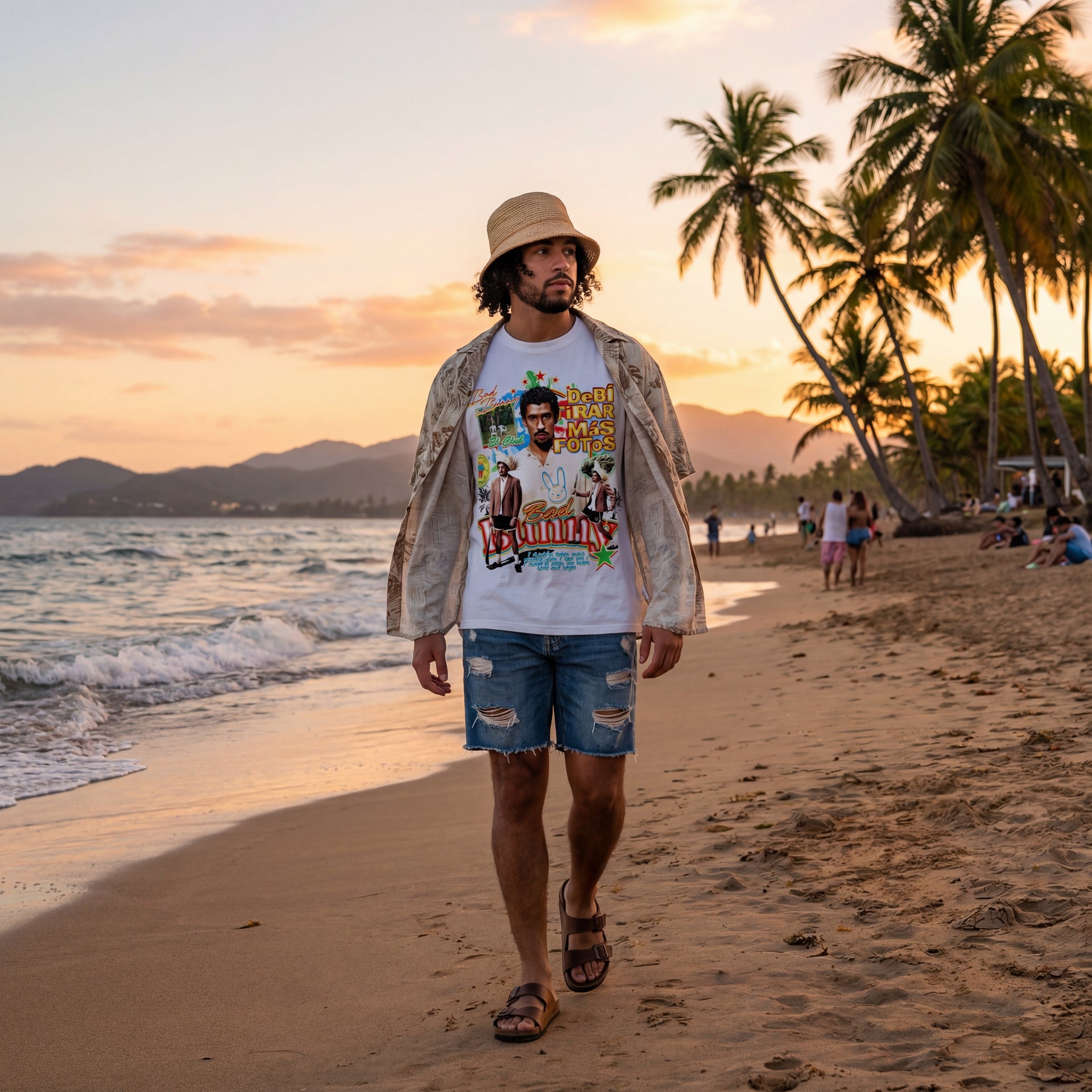 Bad Bunny Benito Bowl Boxy Vintage Shirt Oversized Streetwear Y2K Graphic Bootleg Tee Latin Culture Puerto Rico