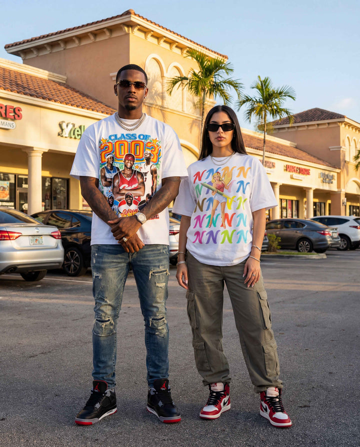 Multicolor Bullet Train Boxy Vintage Shirt Graphic Unisex Tees Oversized Streetwear Y2K