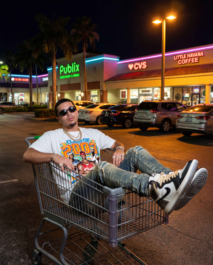 Class of 2003 Draft Vintage Oversized Boxy T-shirt Streetwear Graphic Y2K Basketball Tee