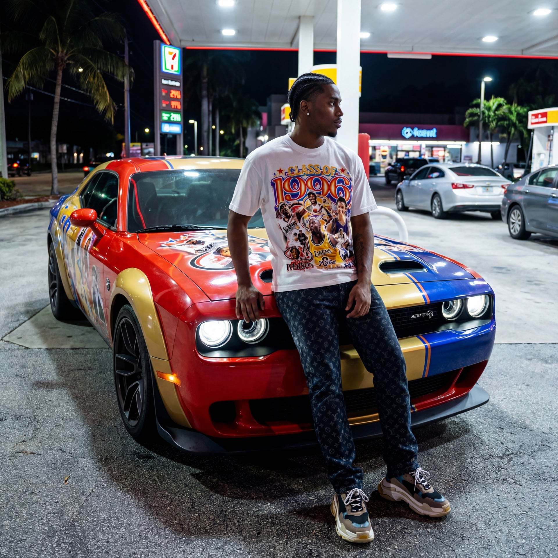 Class of 1996 Goats Vintage Oversized Boxy T-shirt Streetwear Graphic Y2K Basketball Tee