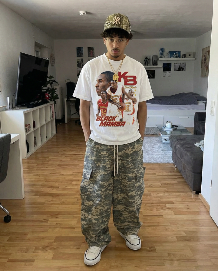 Kobe Bryant McDonalds League Oversized Boxy T-shirt Streetwear Y2K Vintage - Neniom