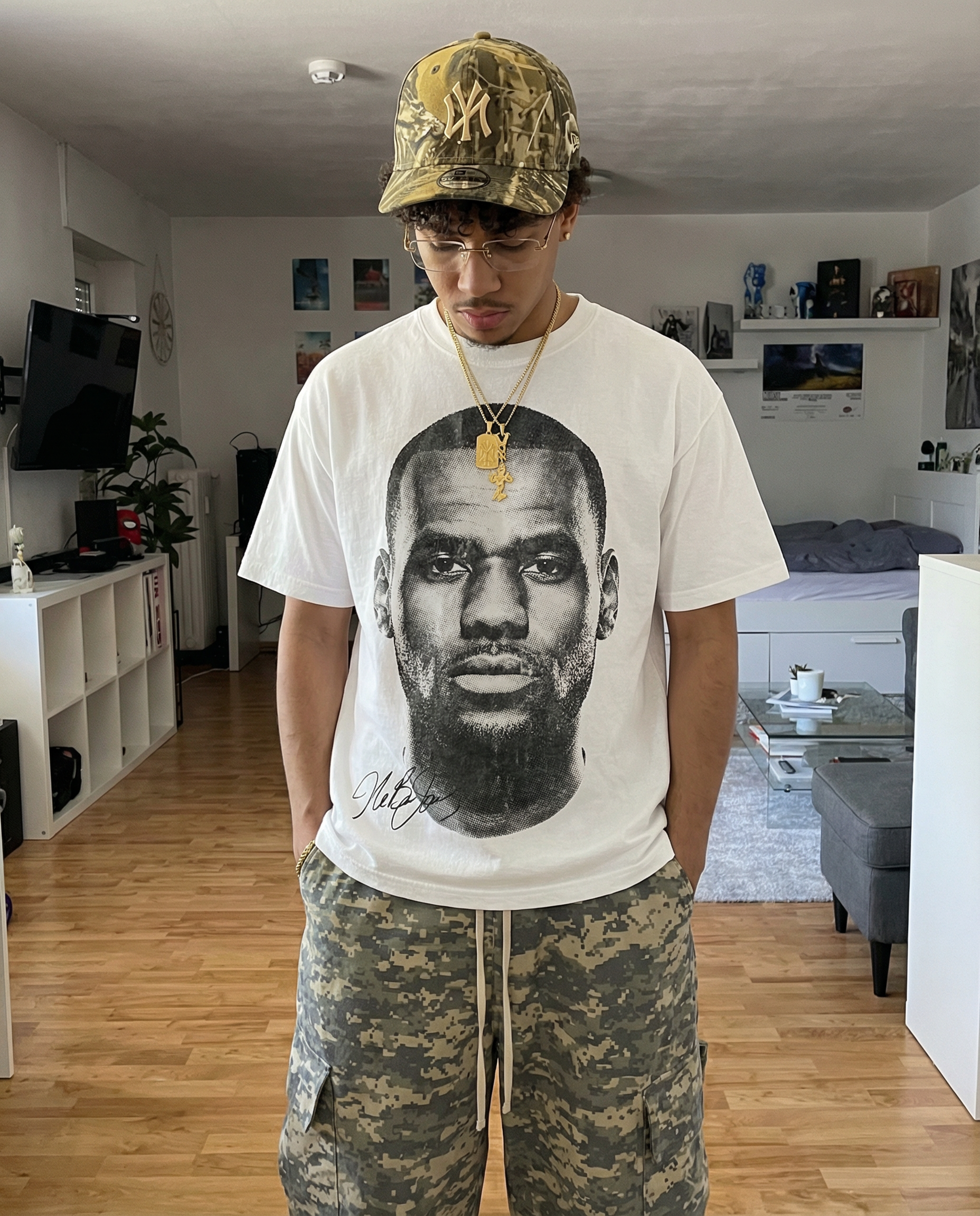 LeBron James Finals Oversized Boxy T-shirt Streetwear Y2K Vintage Basketball - Neniom