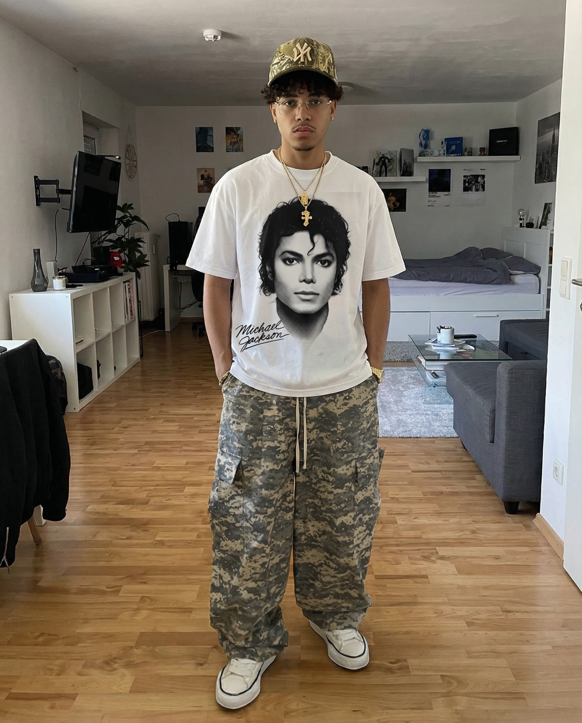 Michael Jackson Signature v2 Oversized Boxy T-shirt Streetwear Y2K Vintage Music