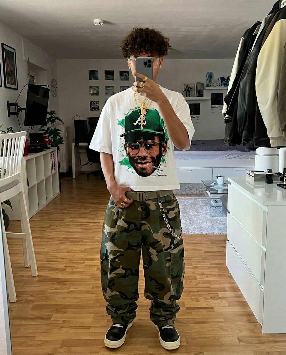 Tyler The Creator OF Boxy Shirt Vintage Rap Bootleg Streetwear Tee Y2K Oversized Graphic