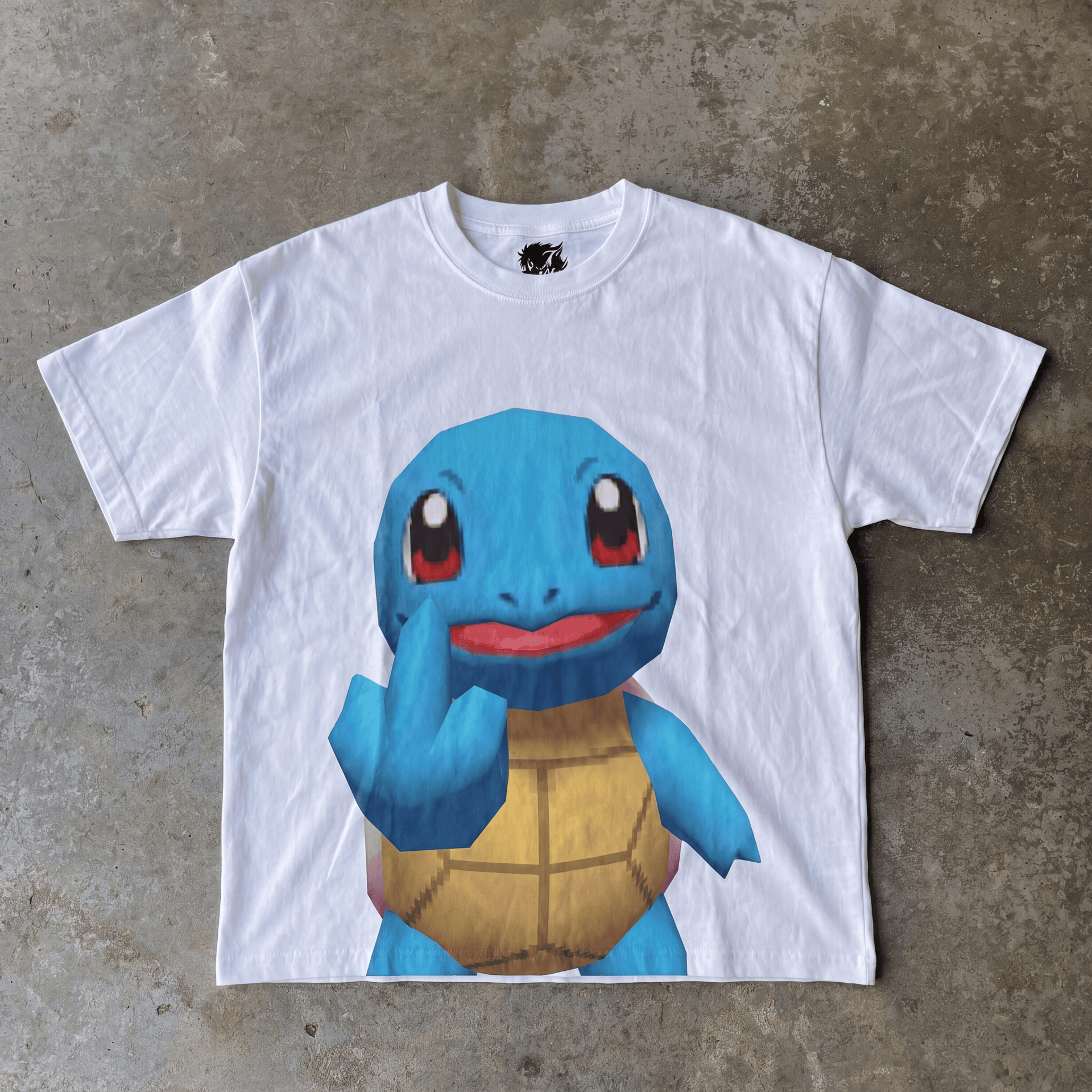 Unhappy Squirtle Graphic T-Shirt Cute Anime Gaming Tee Y2K Pokémon Shirts