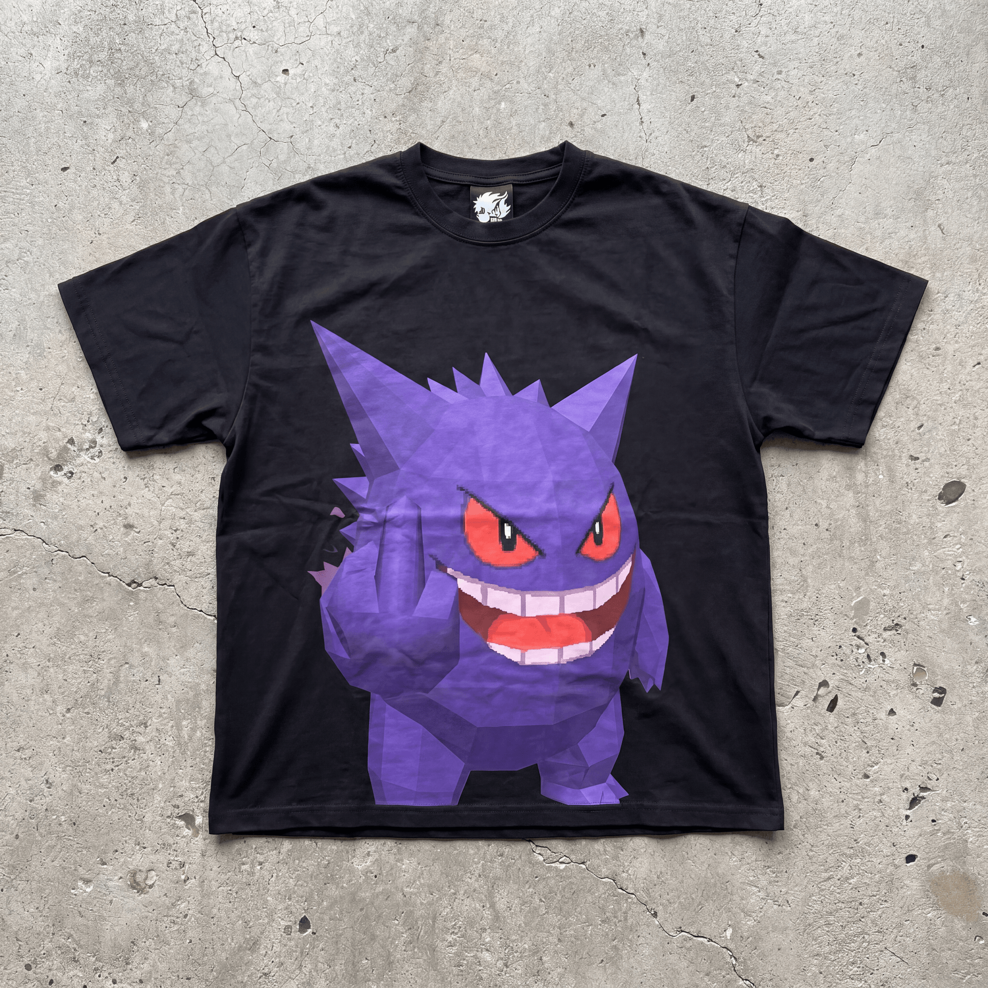Unhappy Gengar Graphic T-Shirt Cute Anime Gaming Tee Y2K Pokémon Shirts